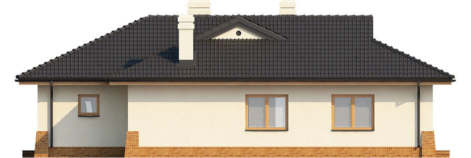 Projekt domu Gorzków DM-6331 - elewacja prawa