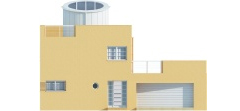 Projekt domu Duron DM-6386 - elewacja frontowa