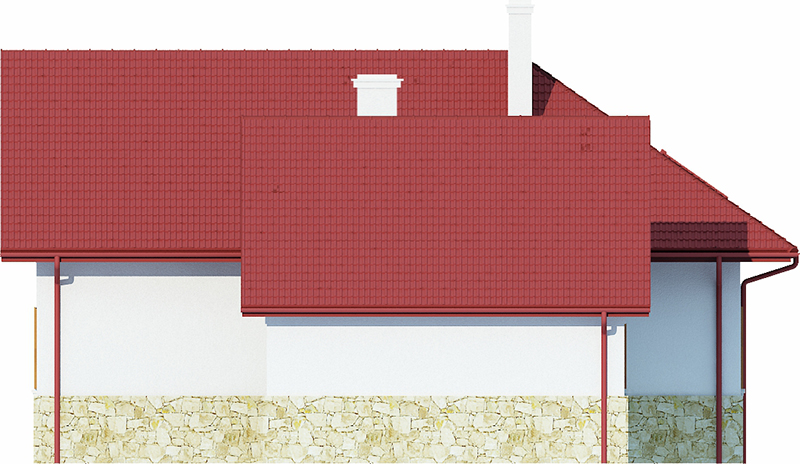 Projekt domu Radosna DM-6428 - elewacja prawa