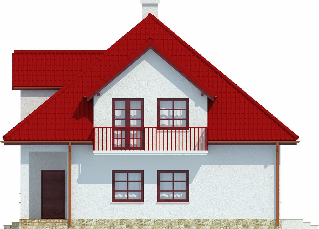 Projekt domu Rańsk DM-6437 - elewacja frontowa