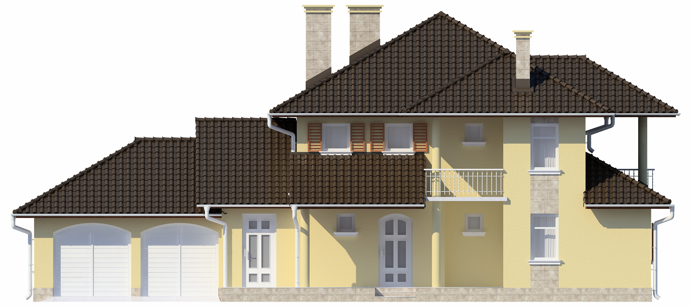 Projekt domu Pordoi DM-6456 - elewacja frontowa