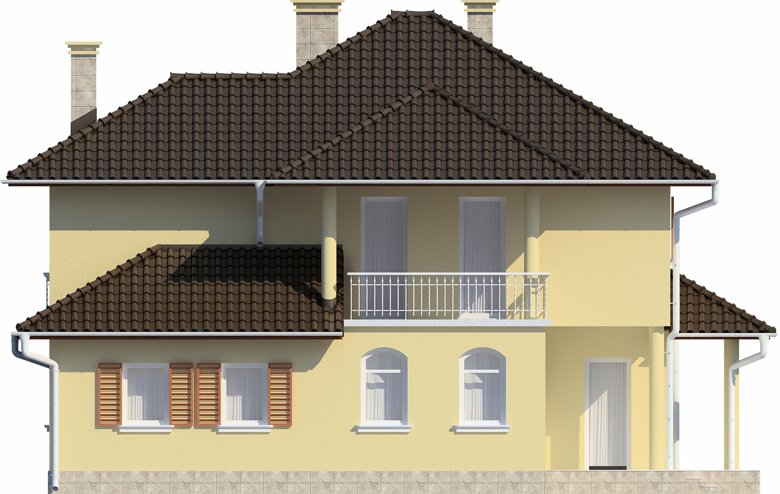 Projekt domu Pordoi DM-6456 - elewacja prawa