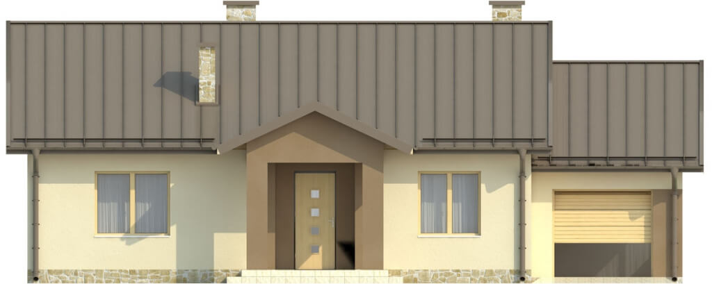 Projekt domu Radostowo C DM-6503 C - elewacja frontowa