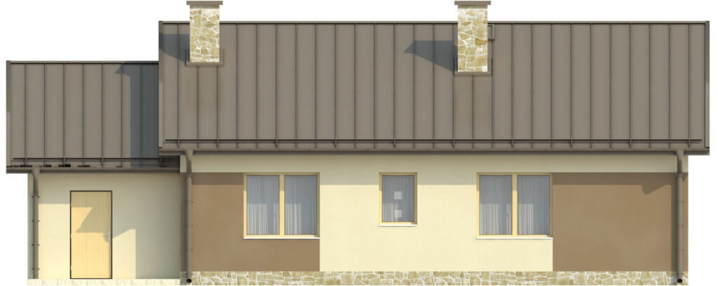Projekt domu Radostowo C DM-6503 C - elewacja ogrodowa