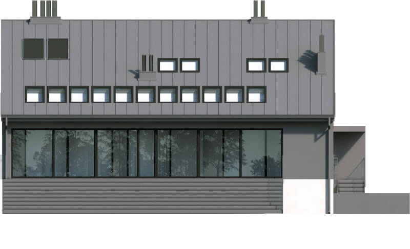 Projekt domu Swoszowice DM-6504 – elewacja lewa