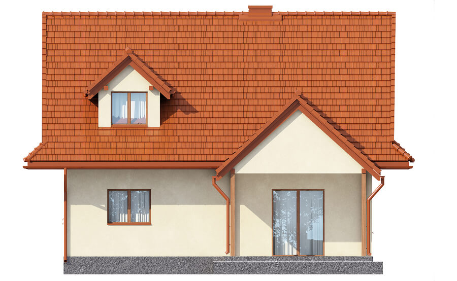 Projekt domu Storczynek DM-6533 - elewacja ogrodowa