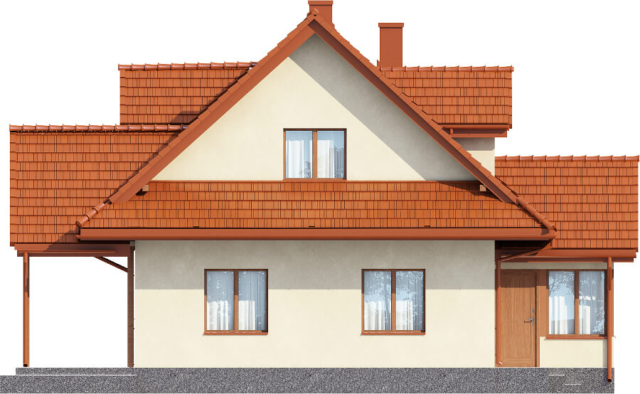 Projekt domu Storczynek DM-6533 - elewacja lewa