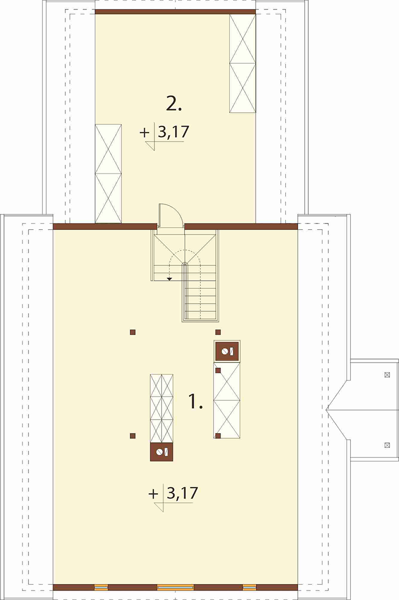 Projekt domu Jałowiec DM-6535 - rzut poddasza