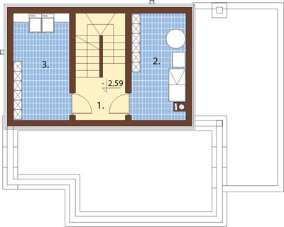 Projekt domu Wawrzynów DM-6536 - rzut piwnicy
