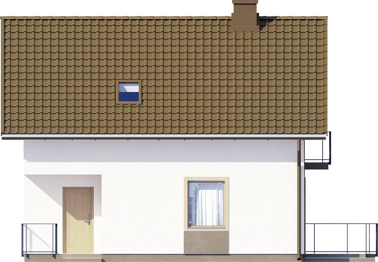 Projekt domu Wawrzynów DM-6536 - elewacja frontowa