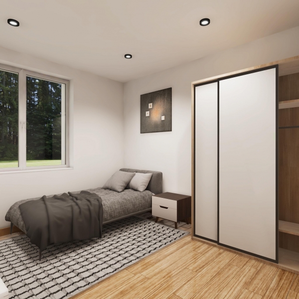 Przykładowa aranżacja wnętrz projektu DM-6653 WERBENIK