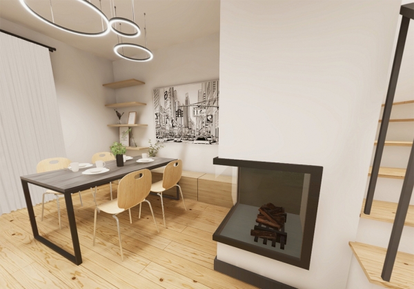 Przykładowa aranżacja wnętrz projektu DM-6707 INOVIA