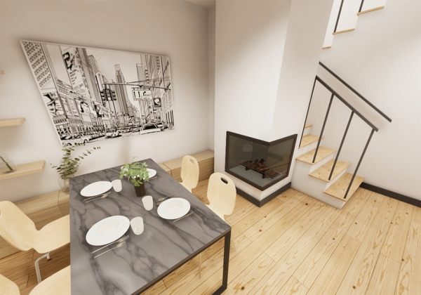 Przykładowa aranżacja wnętrz projektu DM-6707 INOVIA