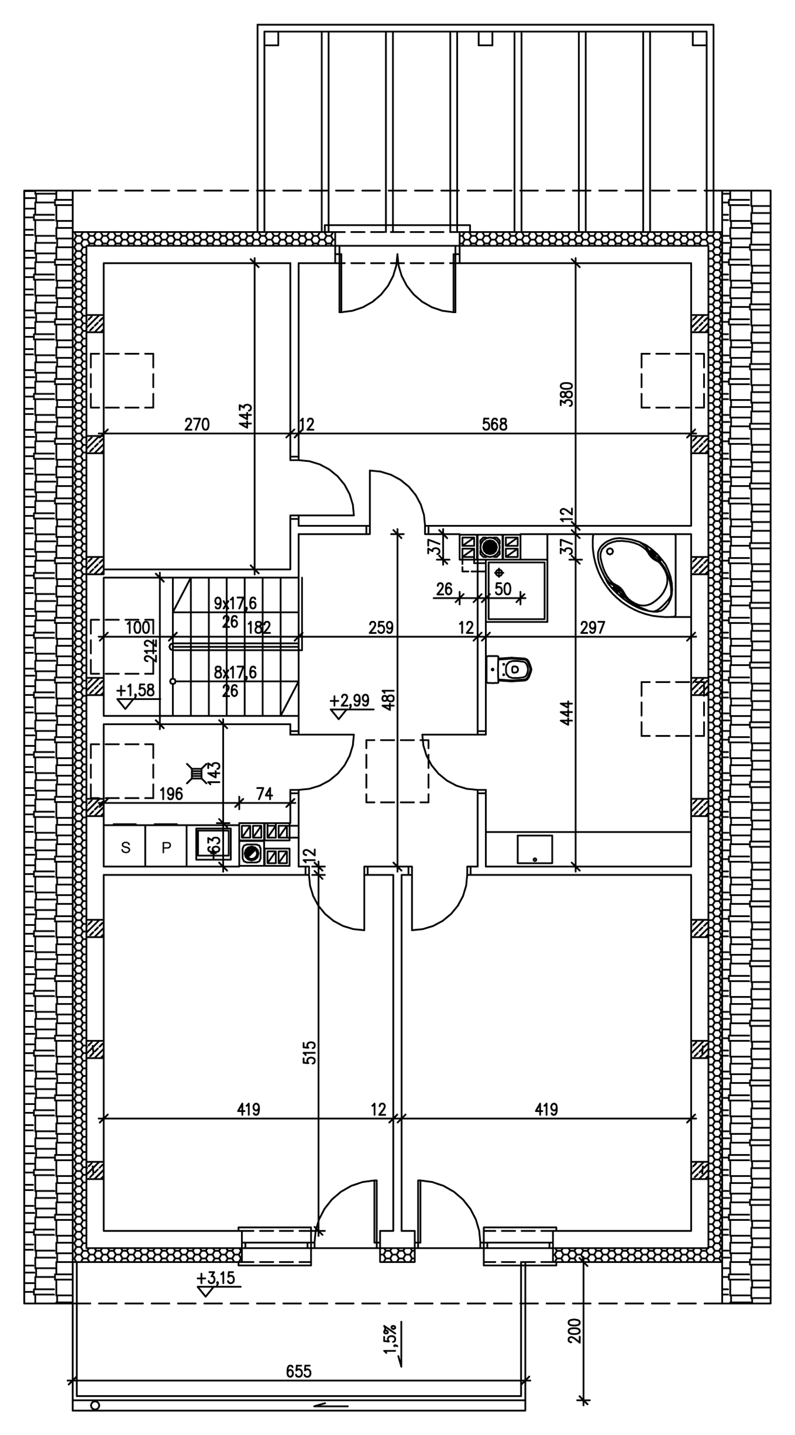 Rzut DM-6714 poddasza