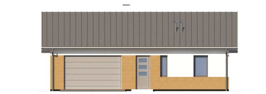 Projekt domu Ariona DM-6728 - elewacja frontowa