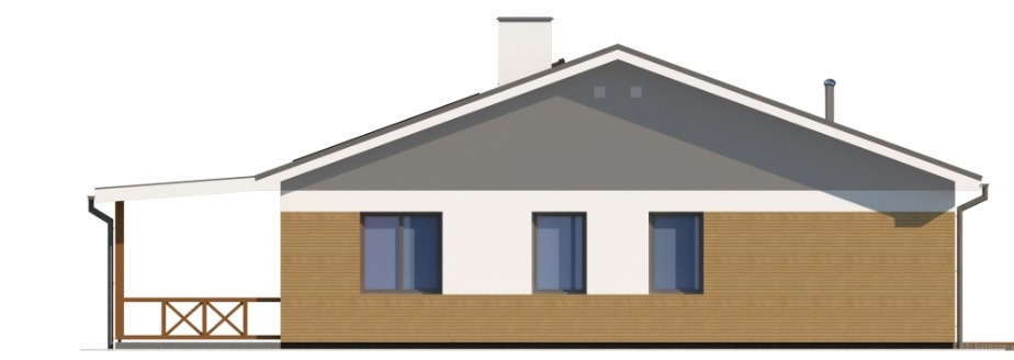 Projekt domu Ariona DM-6728 - elewacja lewa