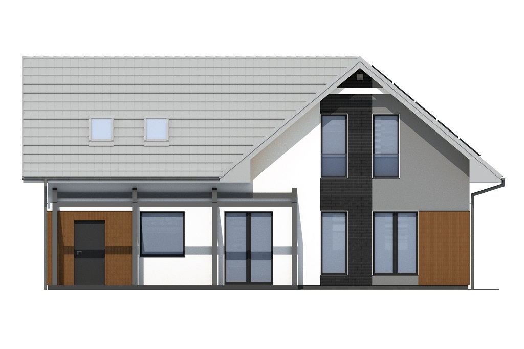 Projekt domu Venta DM-6809 - elewacja ogrodowa