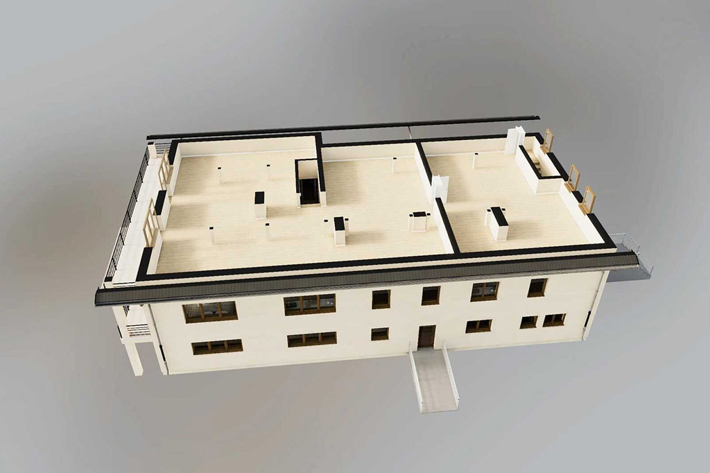 Projekt domu Napoca DM-6823 - rzut 3D poddasza