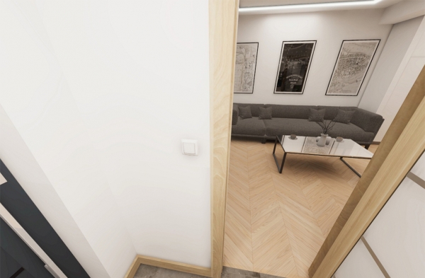 Projekt domu Rista DM-6854 - przykładowa aranżacja wiatrołapu