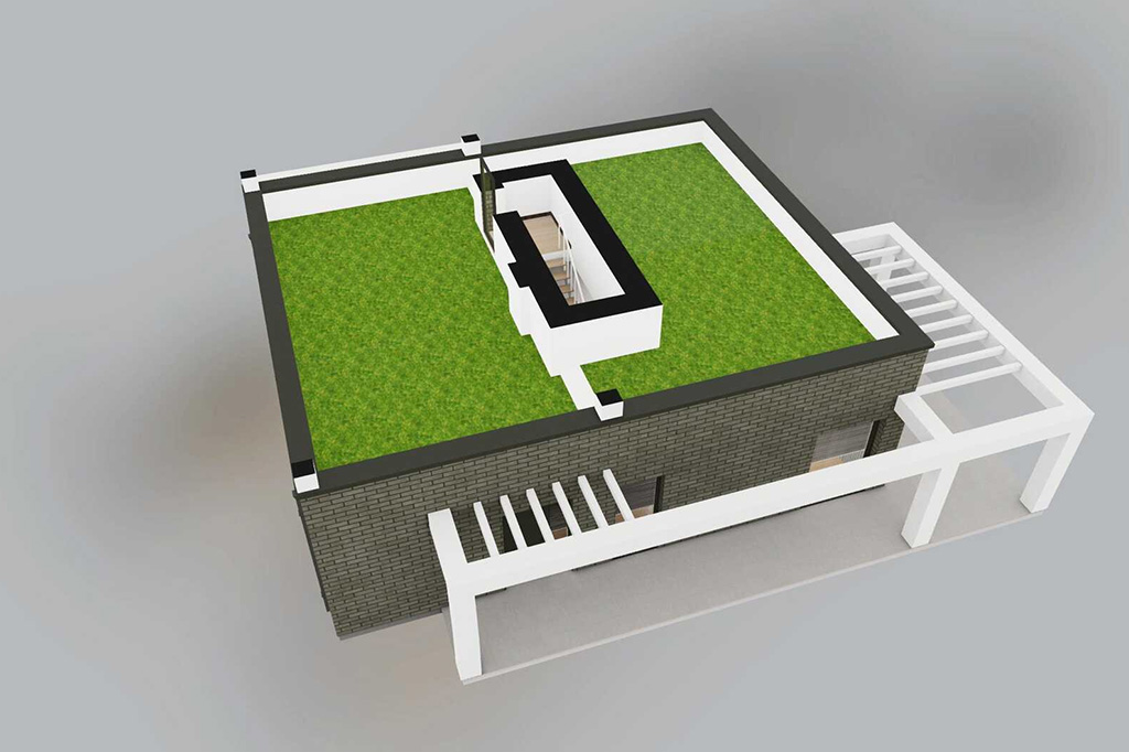 Projekt domu Atra DM-6875 - rzut 3D piętra