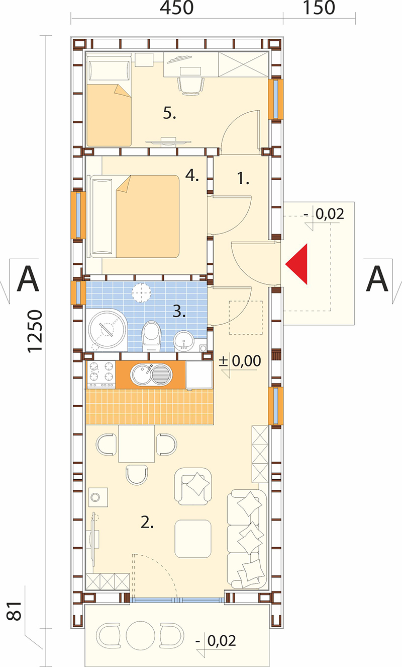Projekt domu Sopia DM-6924 - rzut parteru
