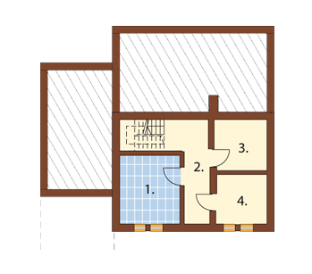 Projekt domu Regnów L-5531 - rzut piwnicy