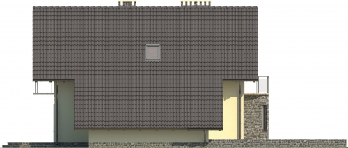 Projekt domu Regnów L-5531 - elewacja lewa