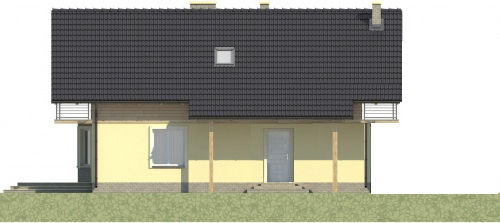 Projekt domu Stróża L-5600 - elewacja frontowa