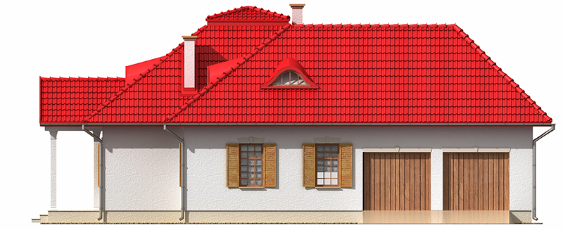 Projekt domu Dobieszewo 2 L-6133 - elewacja prawa