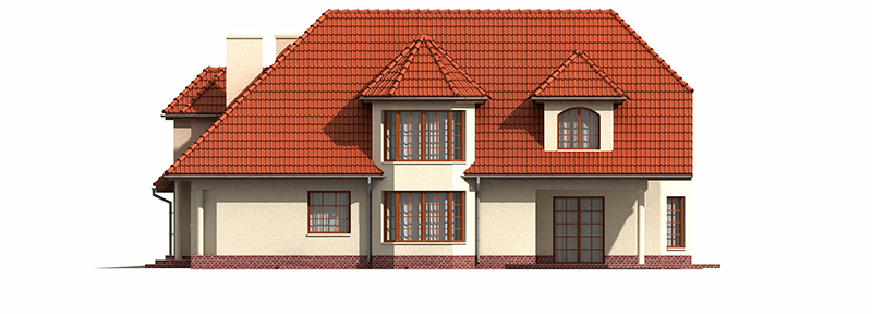 Projekt domu Skałów L-6188 - elewacja prawa