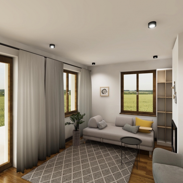 Przykładowa aranżacja wnętrz projektu L-6190 D TUROWICE D 2