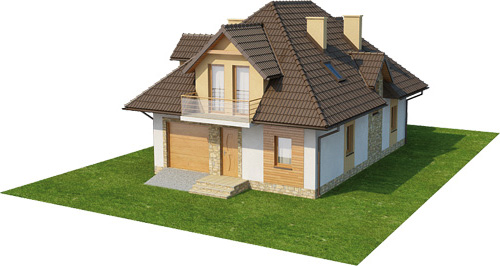 Projekt domu Wiślanów 2 L-6363 - model