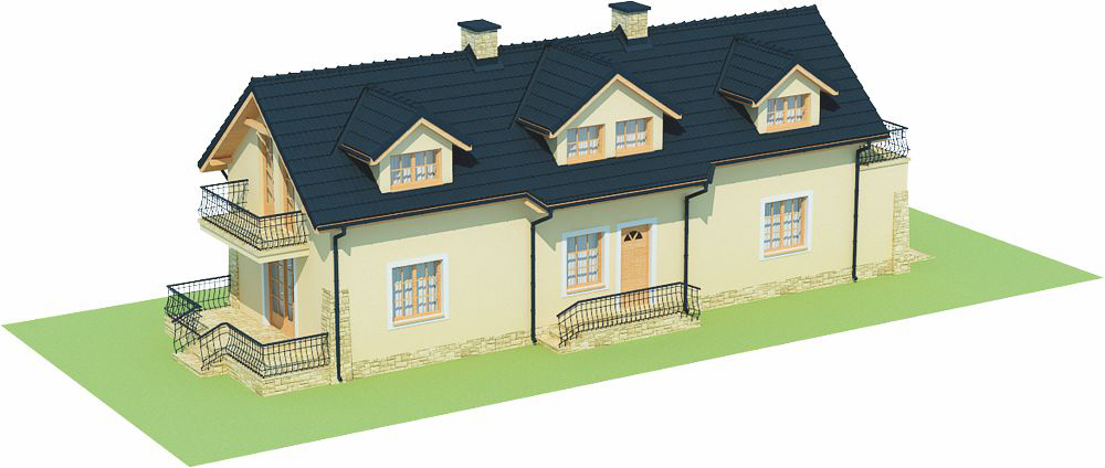 Projekt domu Różyńsk 2 L-6450 - model
