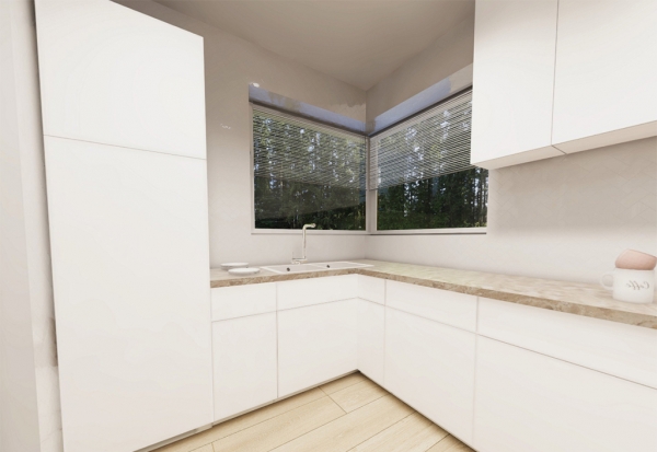 Przykładowa aranżacja wnętrz projektu L-6529 FORTEGILLA 2