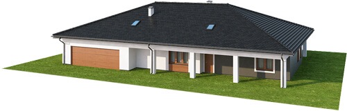 Projekt domu Miłów 2 L-6532 - model