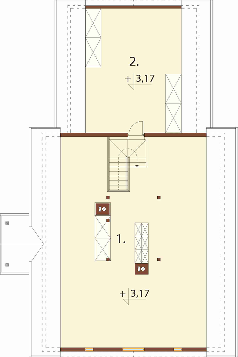 Projekt domu Jałowiec 2 L-6535 - rzut poddasza