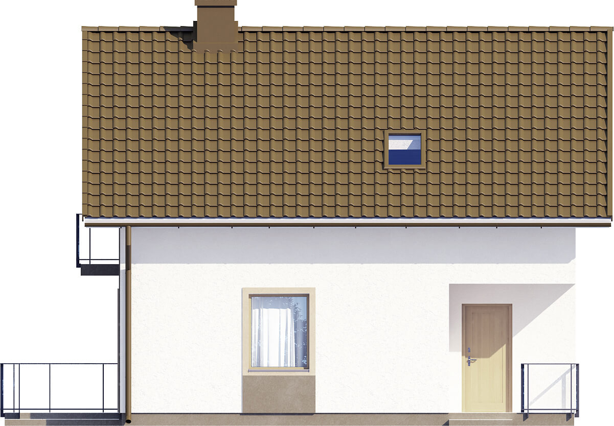 Projekt domu Wawrzynów 2 L-6536 - elewacja frontowa