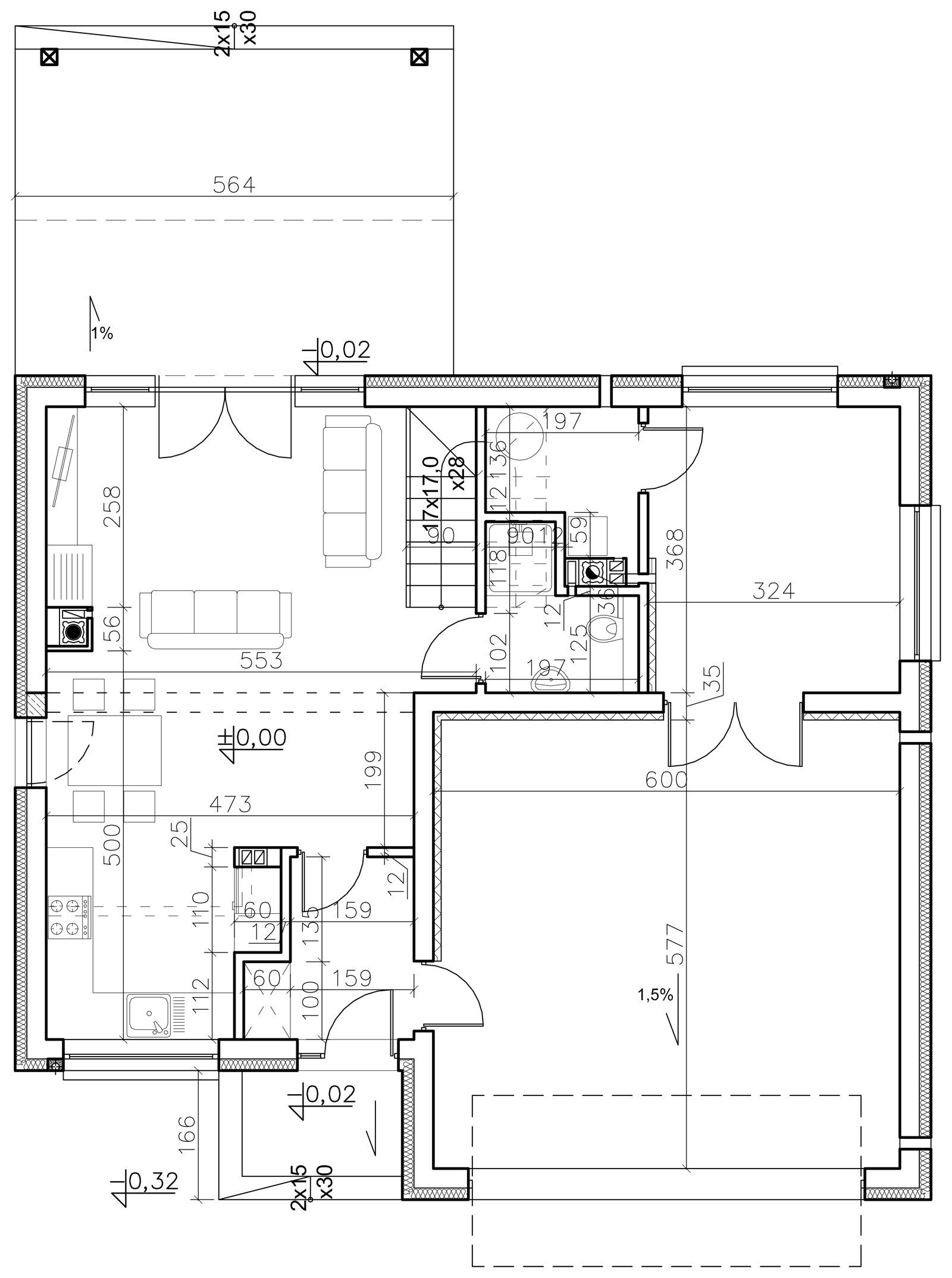 Rzut L-6557 parteru