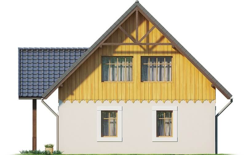 Projekt domu Orzesznik 2 L-6607 - elewacja lewa