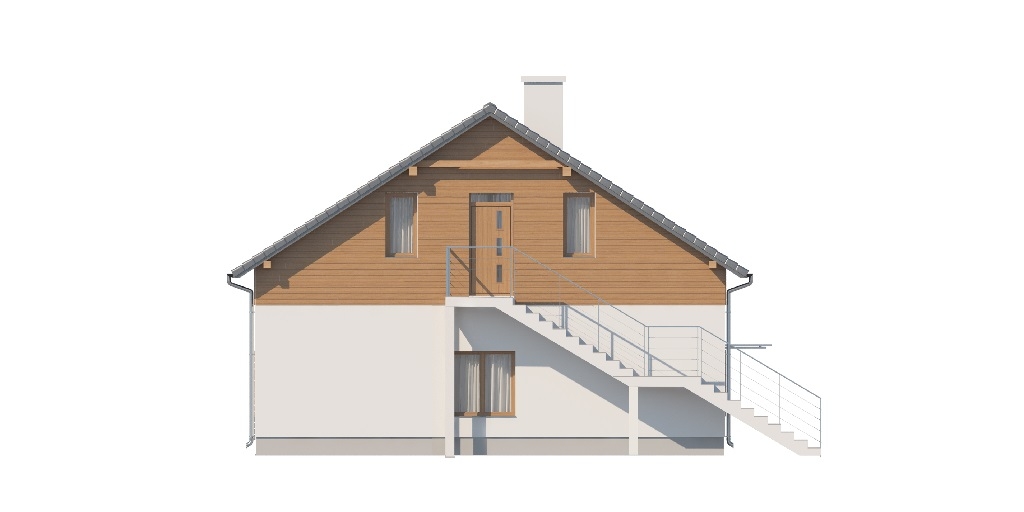 Projekt domu Ibala 2 L-6646 - elewacja lewa