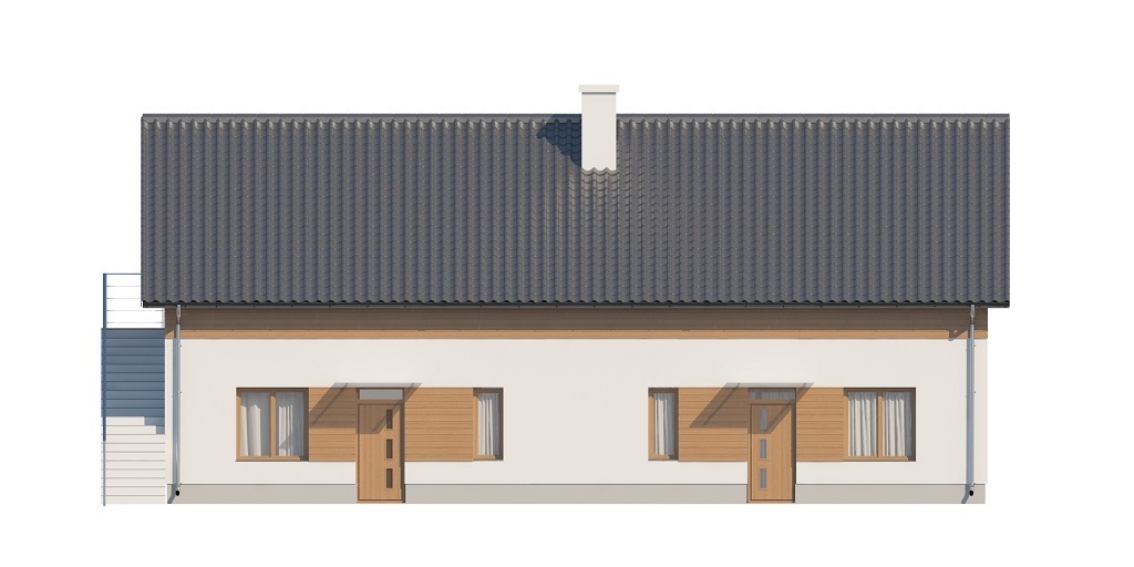 Projekt domu Ibala 2 L-6646 - elewacja frontowa