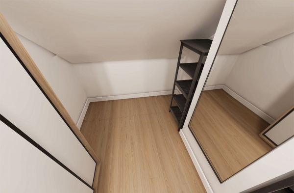 poddasze - garderoba