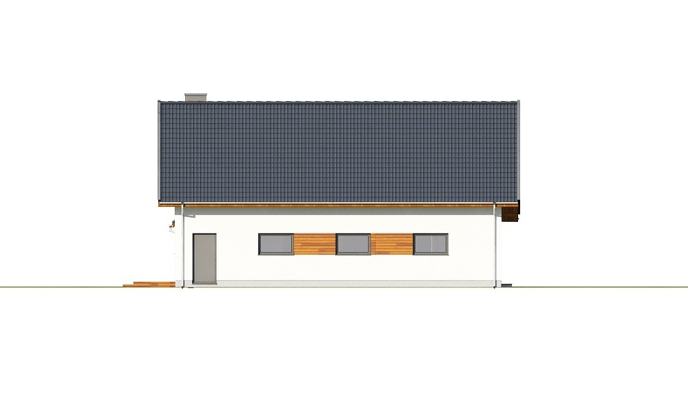 Projekt domu Koria 2 L-6696 - elewacja lewa