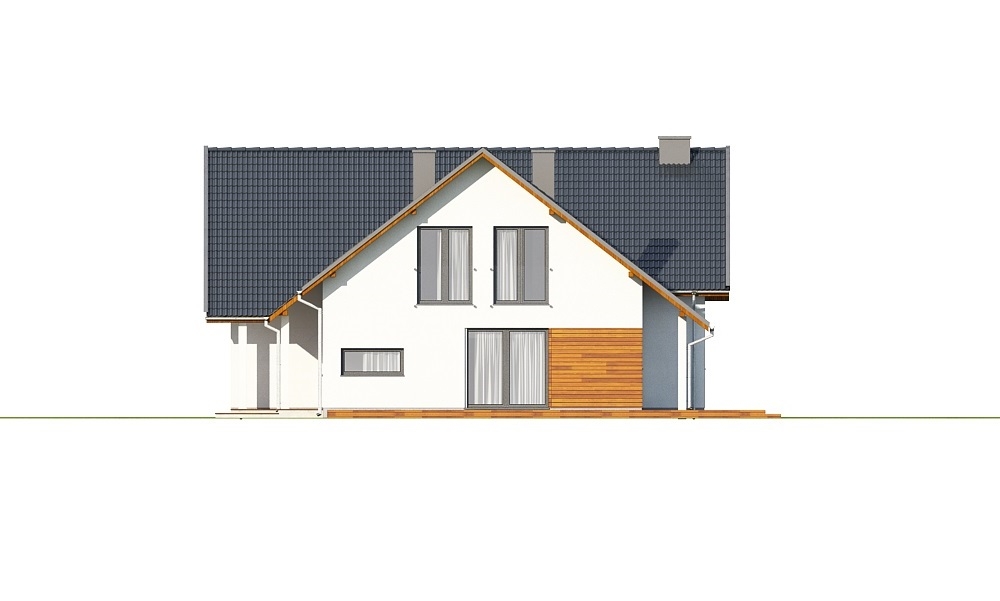Projekt domu Koria 2 L-6696 - elewacja prawa
