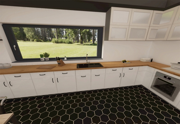 salon z aneksem kuchennym