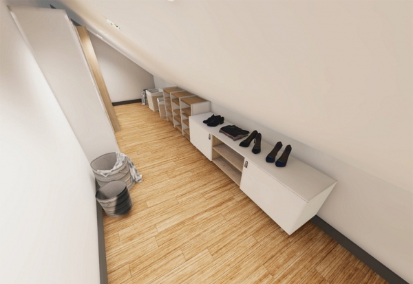 poddasze - garderoba