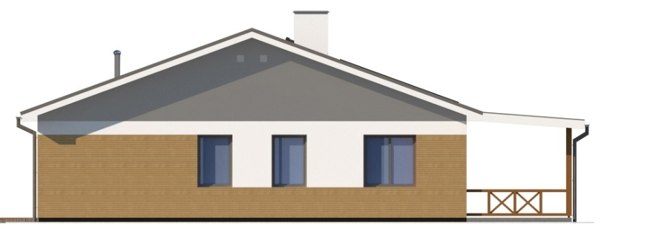 Projekt domu Ariona 2 L-6728 - elewacja prawa
