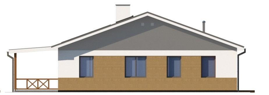 Projekt domu Ariona 2 L-6728 - elewacja lewa