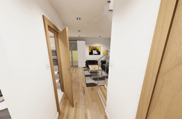 Przykładowa aranżacja wnętrz projektu L-6736 GERASA 2