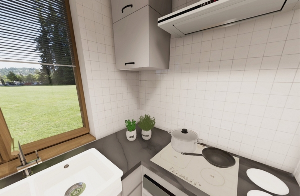 Przykładowa aranżacja wnętrz projektu L-6736 GERASA 2